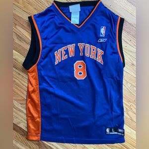 Latrell Sprewell Jersey New York Knicks Jersey #8 Kids Large (14-16)